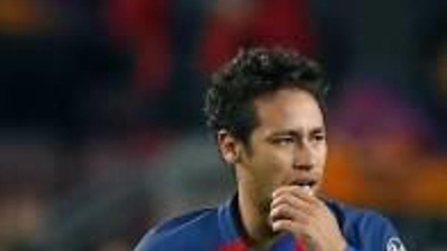 Neymar, durante el pasado curso.