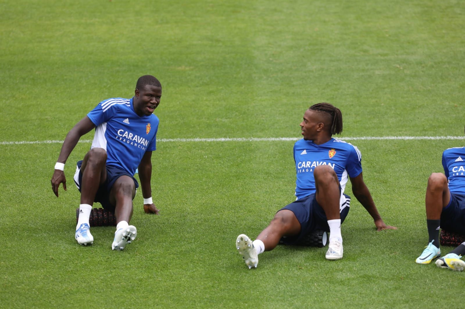 En imágenes | Entrenamiento del Real Zaragoza en La Romareda (08/09/2022)