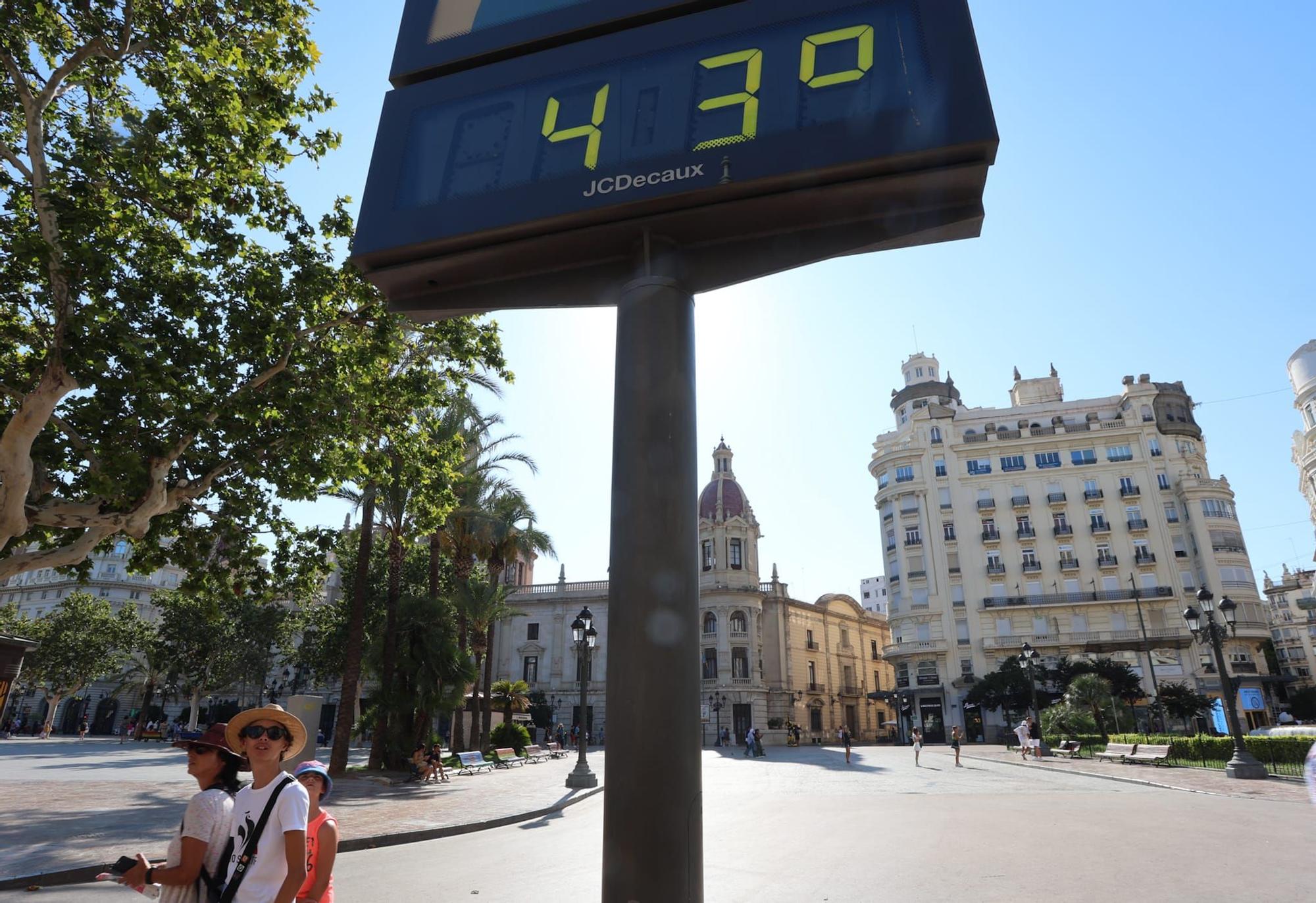 Valencia llega a unas temperaturas de récord