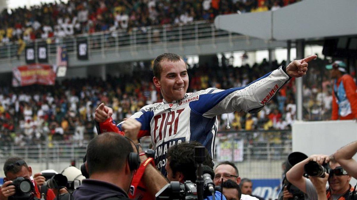 Lorenzo se coronó por primera vez campeón de MotoGP en 2010