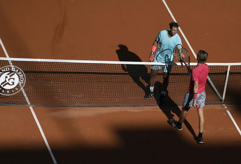 Las imágenes del partido entre Nadal y Korda