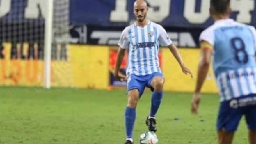 Mikel Villanueva, durante el enfrentamiento de la segunda jornada liguera frente Las Palmas.