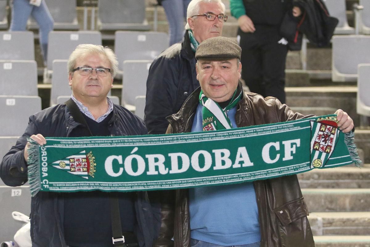 La afición blanquiverde en el Córdoba-Granada