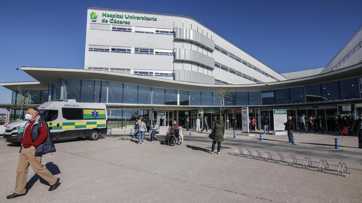 Imagen del Hospital Universitario de Cáceres.