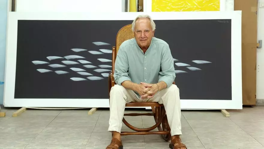 Manuel Ruibal, artista: «Donde mejor estoy en el mundo es en mi estudio o nadando en Aguete»