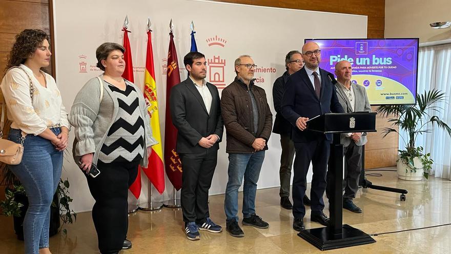 Imagen de la presentación del servicio de transporte a demanda