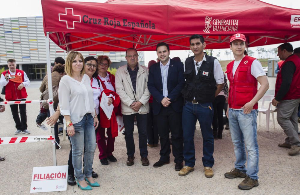 Simulacro de Cruz Roja en Castelló