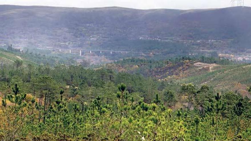 Una vista de los montes de O Irixo, en los límites con Lalín y Dozón.  // Brais Lorenzo