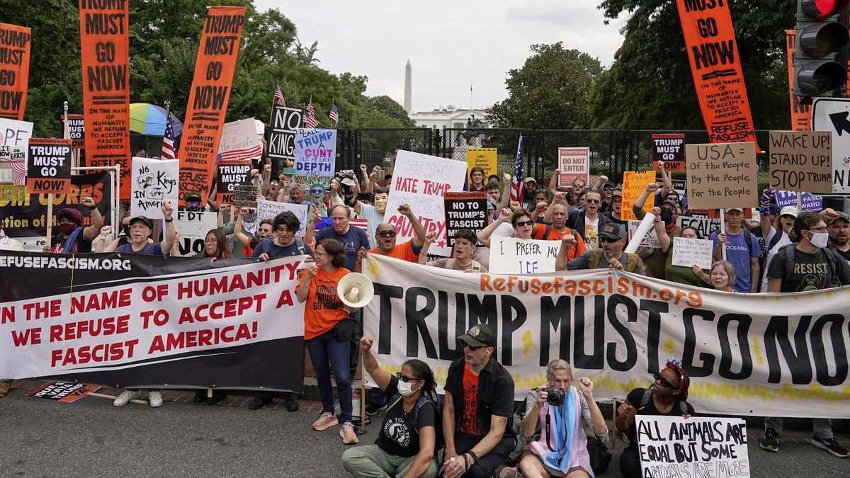 Protestas en Washington contra las políticas de Trump