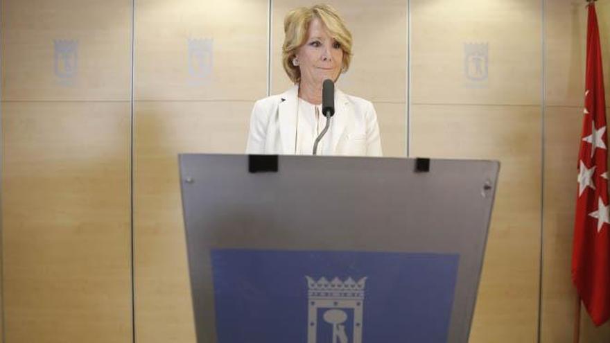 Esperanza Aguirre, tras dimitir: &quot;Me siento engañada y traicionada&quot;