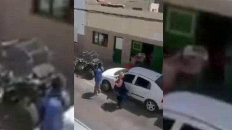 Vergonzosa pelea familiar en Lanzarote