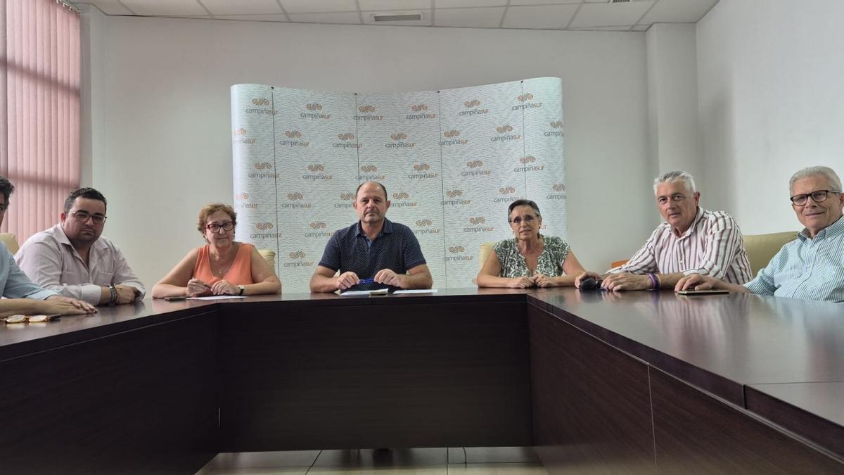 Reunión de alcaldes de la mancomunidad.