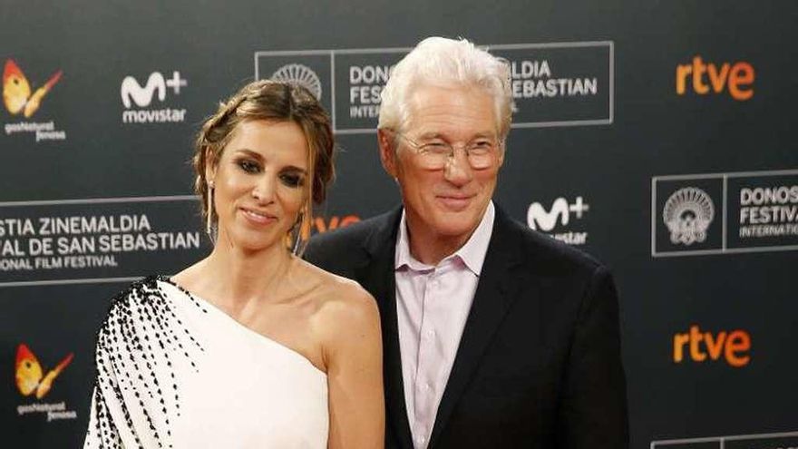 Richard Gere y Alejandra Silva.