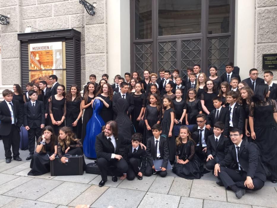 La OJPA y la Orquesta de Aspirantes viven su gran experiencia en Viena