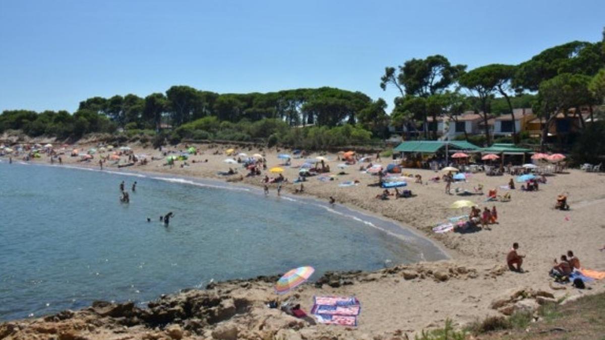 La platja del Rec del Molí de l'Escala