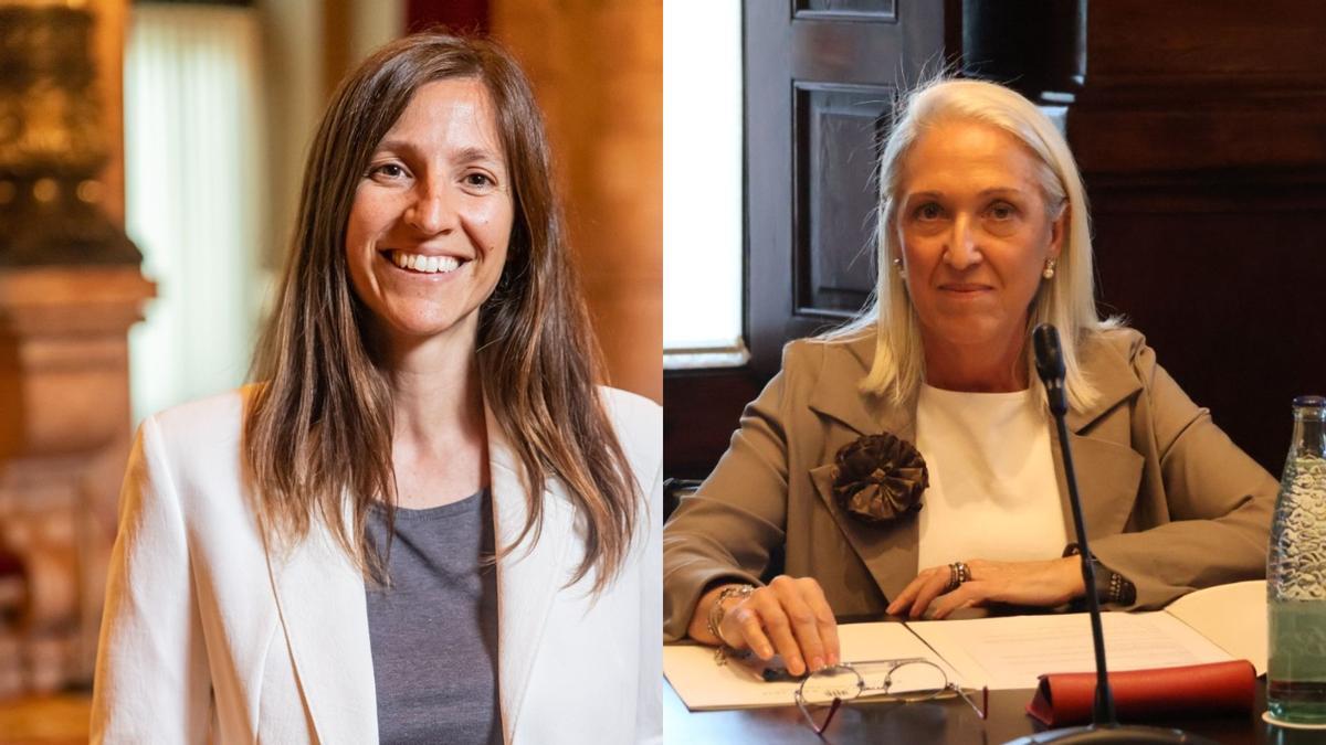 Clara Marsan, nueva secretaria general del Parlament y Anna Casas, letrada mayor.