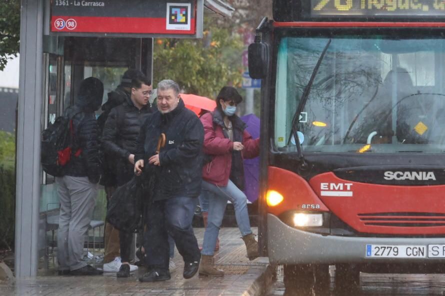 Temporal de lluvia en València