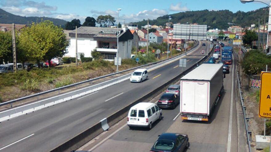 Retención en la autopista del Atlántico