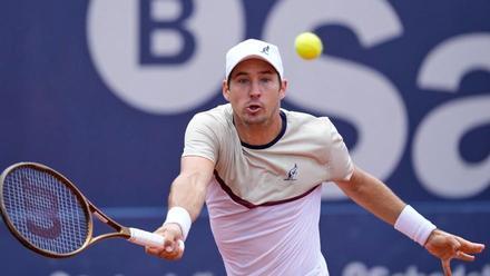 Lajovic, durante su partido en Barcelona