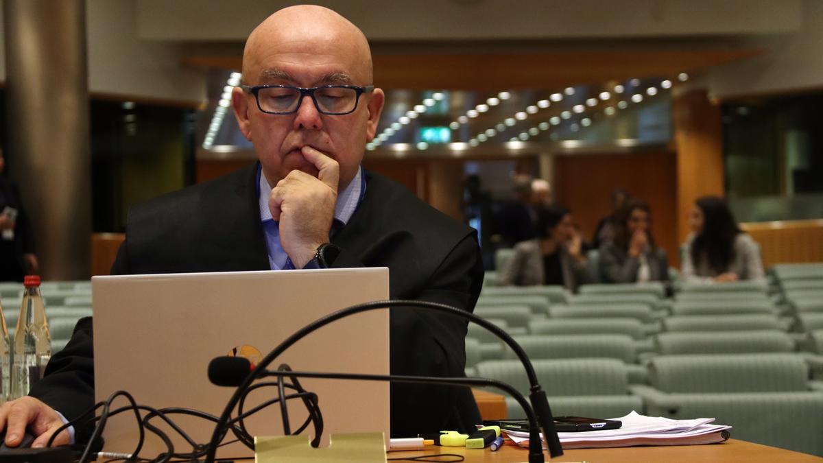 Gonzalo Boye, momentos antes del inicio de la segunda vista celebrada en el Tribunal General de la Unión Europea, sobre la inmunidad de los eurodiputados de Junts