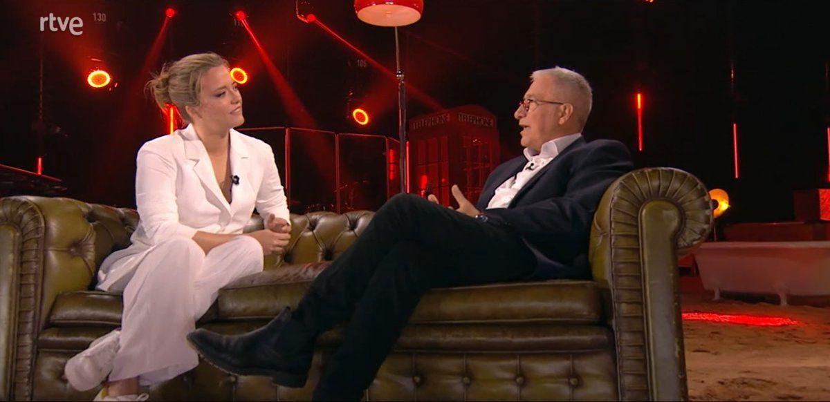 María Casado con Xavier Sardà.