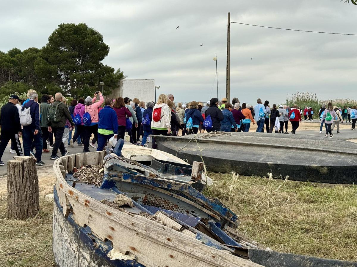 Un momento de la caminata.