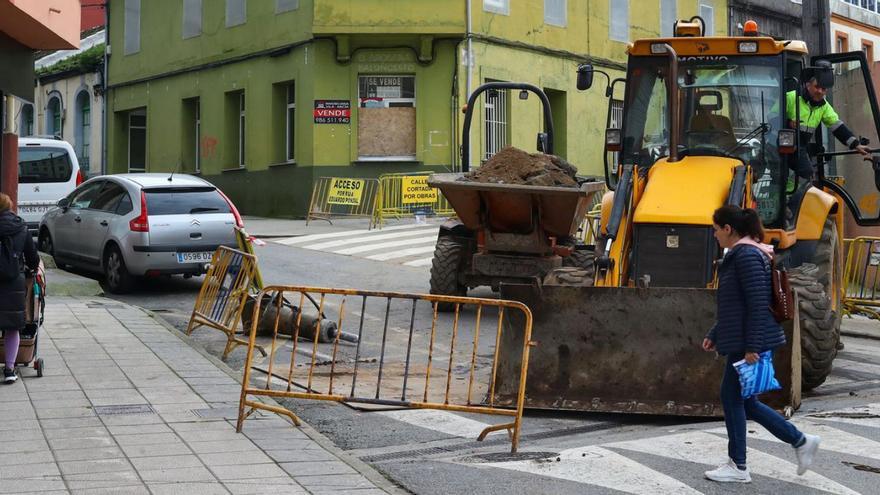 Las obras de humanización de Aquilino Iglesia cortan dos calles