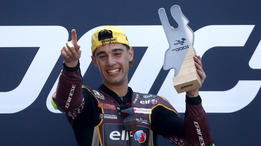 Tony Arbolino, ganador de Moto2 2023 en el circuito de Le Mans