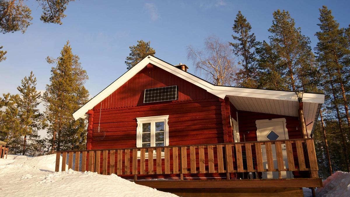 Un hogar autosuficiente en medio del bosque.