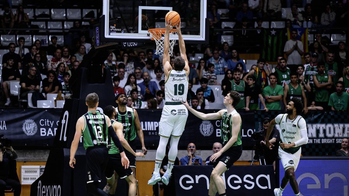 El Joventut - Unicaja, no pudo reanudarse tras el descanso.