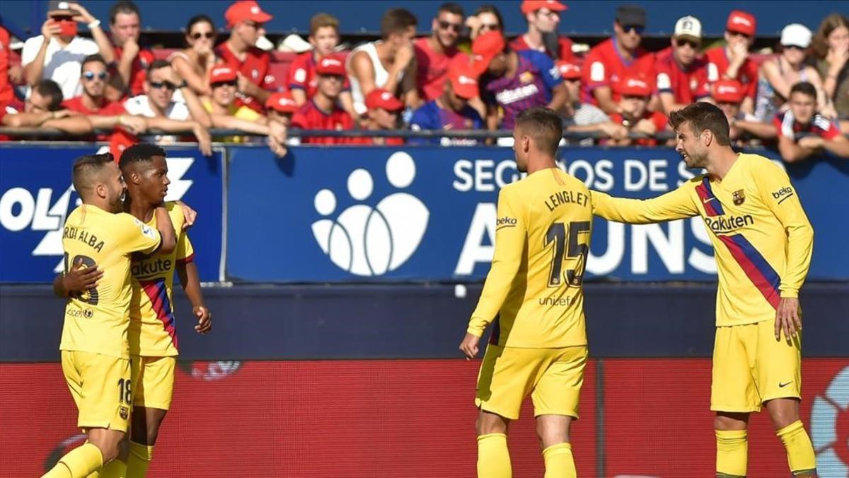 Ansu Fati ha marcado un gol de cabeza histórico en El Sadar.