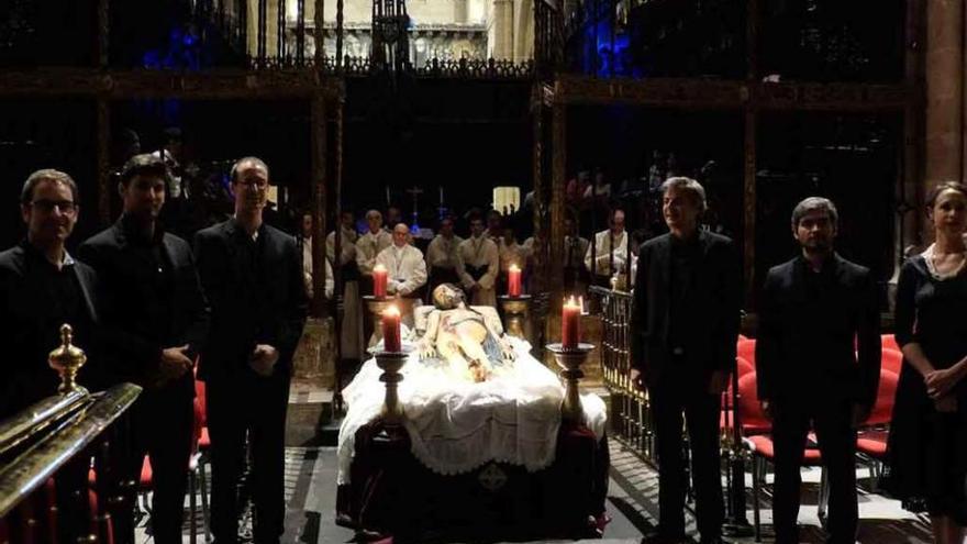 La Grande Chapelle, preparados para la actuación.