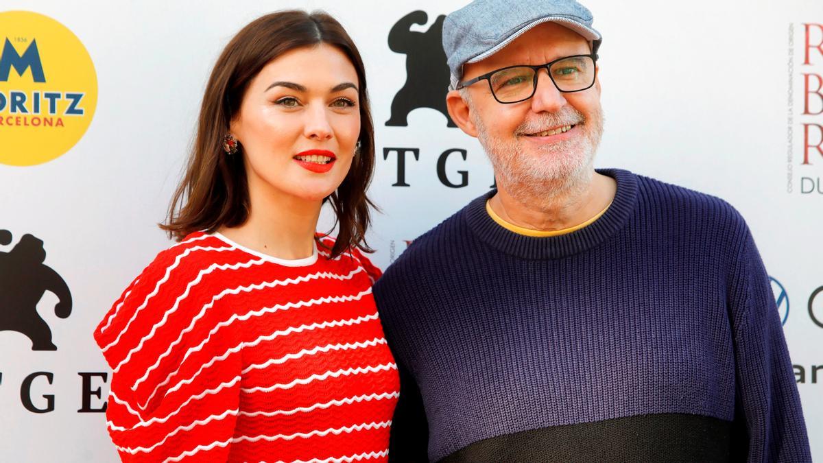 Marta Nieto y Juanjo Giménez, tras la presentación de 'Tres' en Sitges