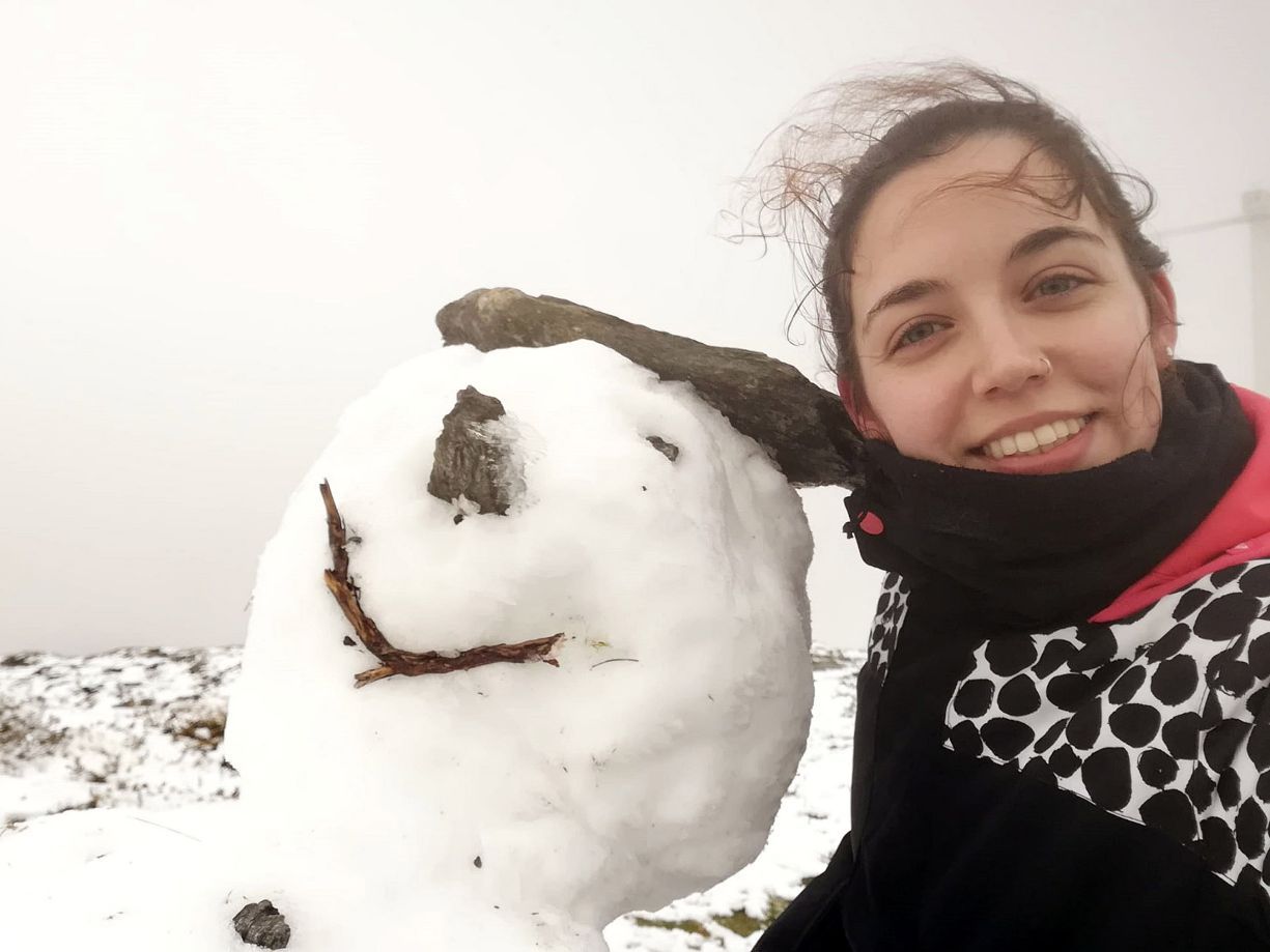 La nieve cubre el fin de semana en Galicia