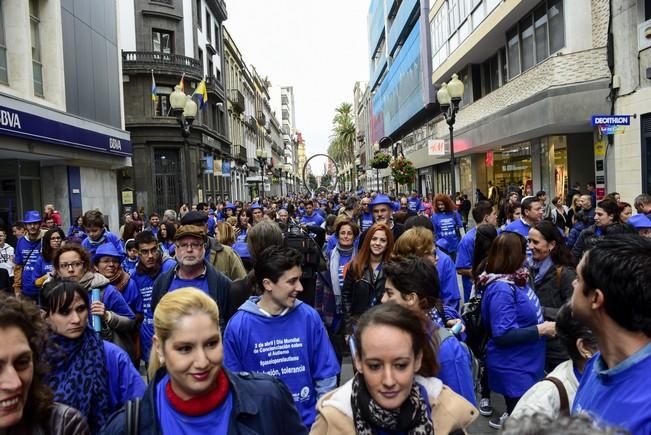 Marcha azul para celebrar el Dia Mundial de ...