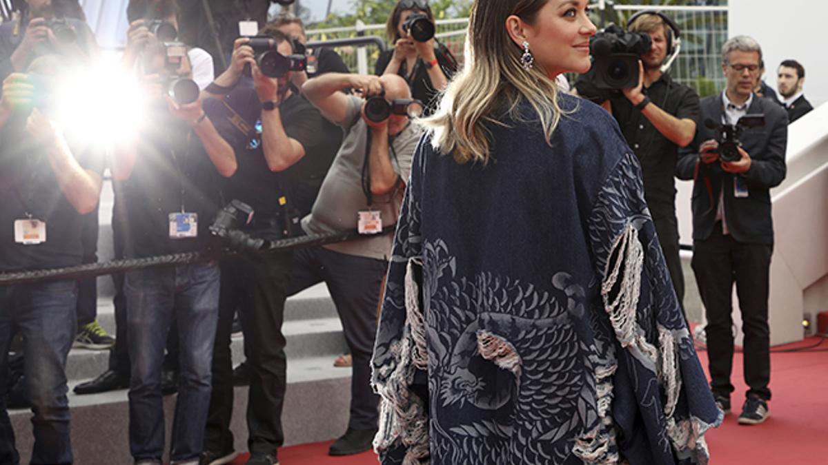 Marion Cotillard durante el festival de cine de Cannes