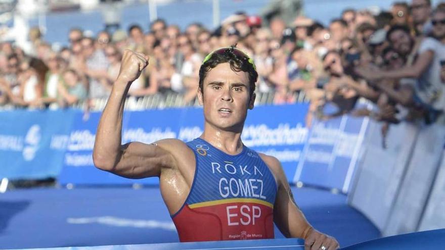 Javier Gómez Noya, premio de los Deportes, en una competición.