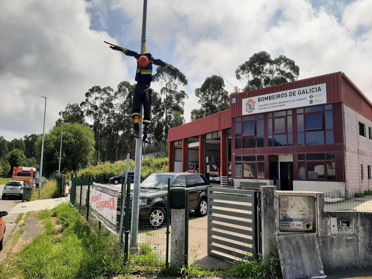 Parque comarcal de bomberos de O Morrazo, en Bueu