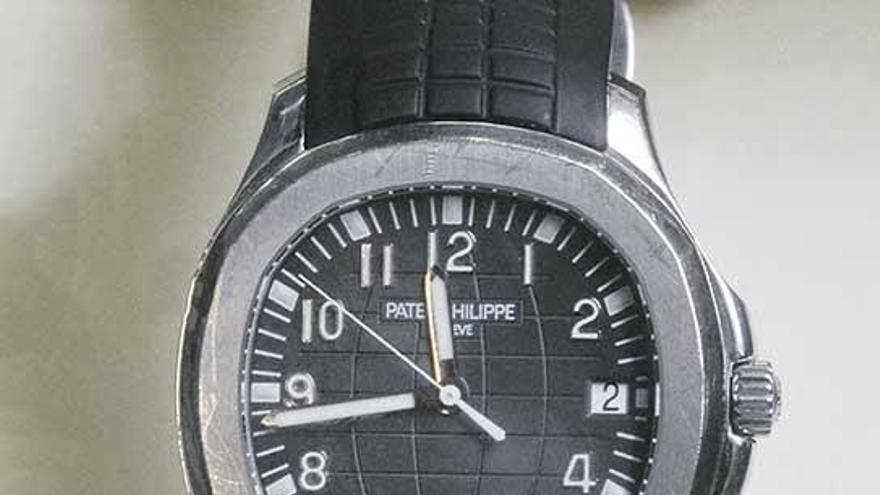 El reloj recuperado por la Policía.