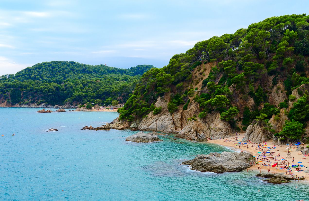 Playa de Santa Cristina en Lloret de Mar