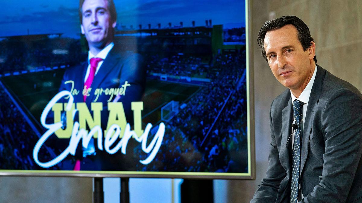 Unai Emery, en su presentación como técnico del Villarreal, el pasado verano.