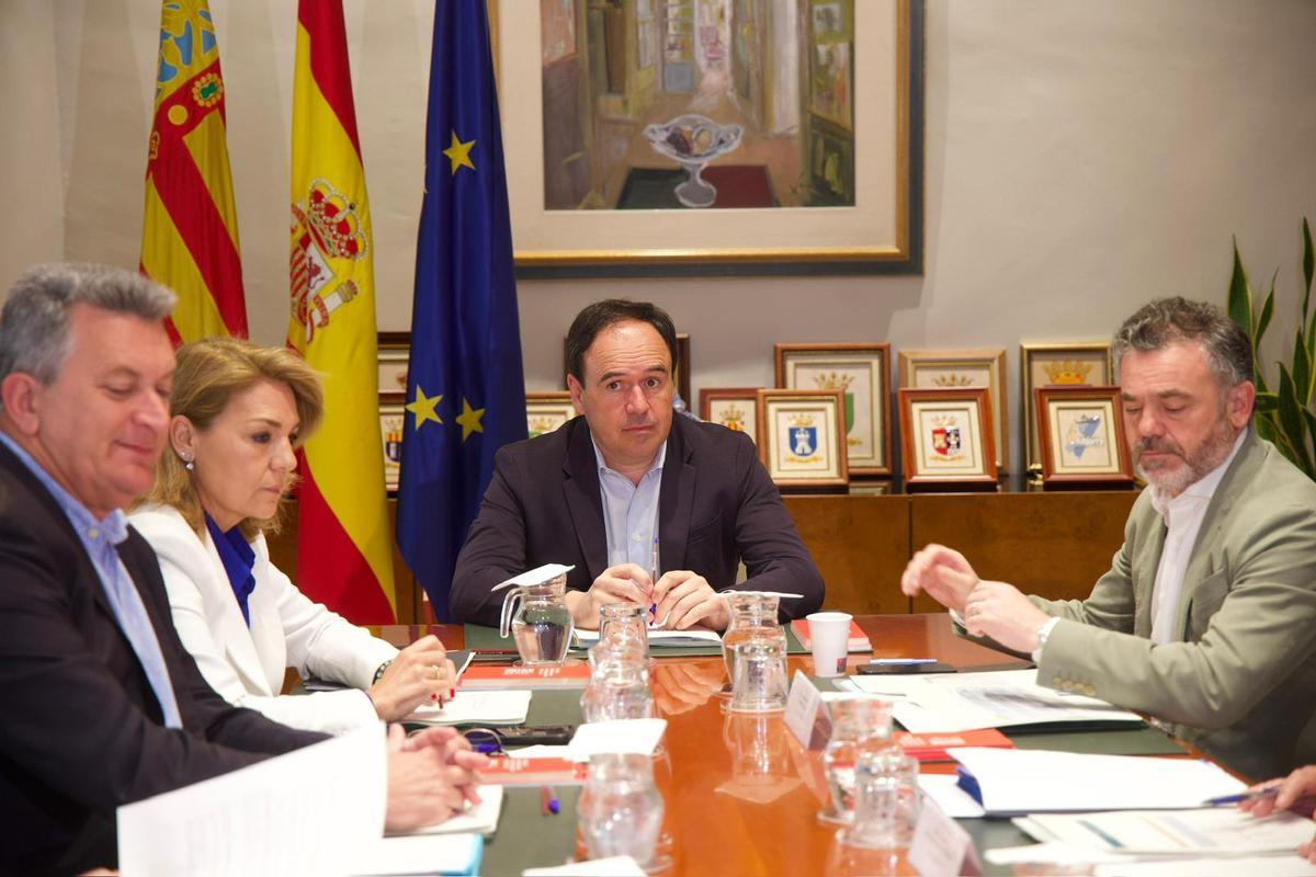 El presidente de la Generalitat, Juanfran Pérez Llorca, en el pleno del Consell celebrado el pasado viernes en Alicante.