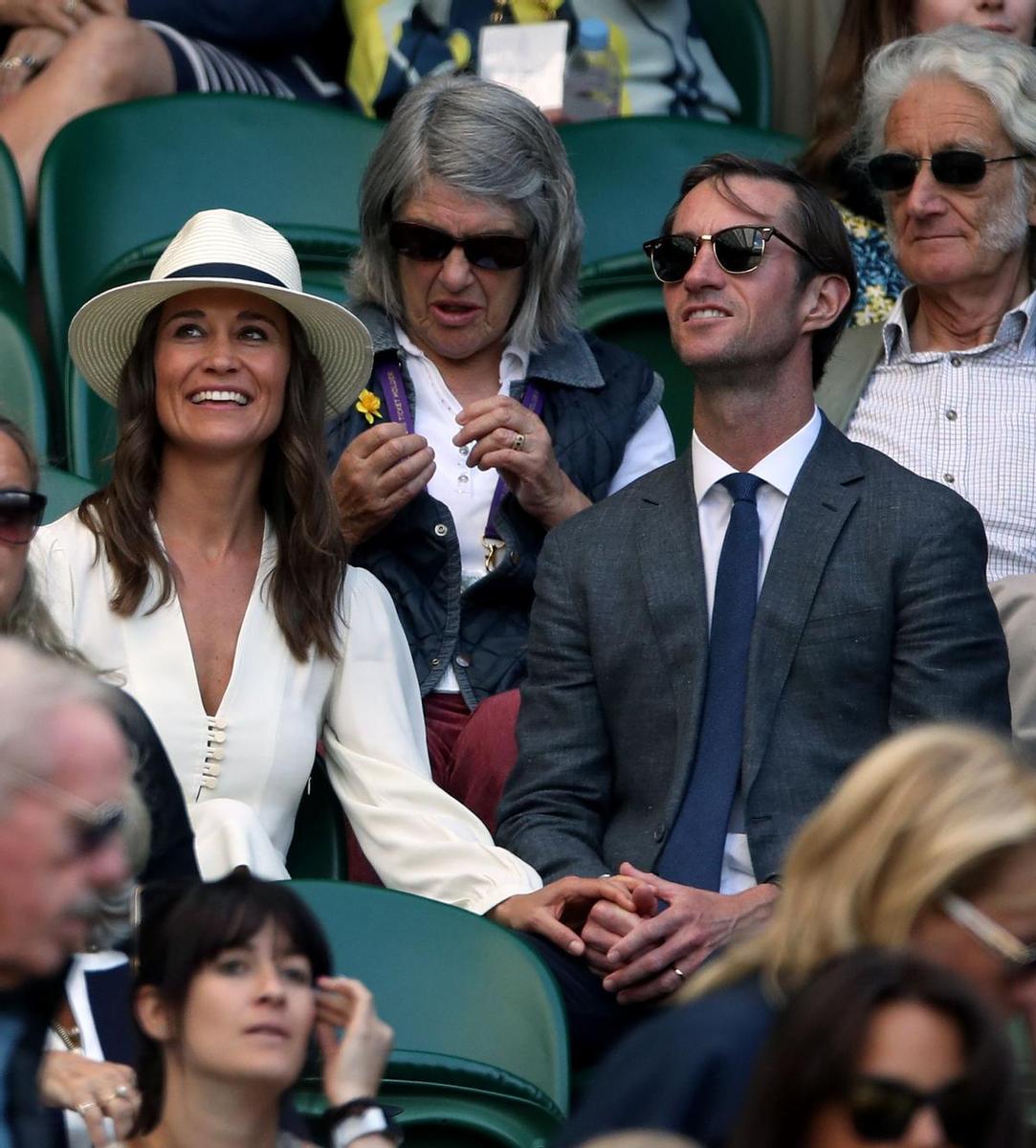 Pippa Middleton y su marido en Wimbledon