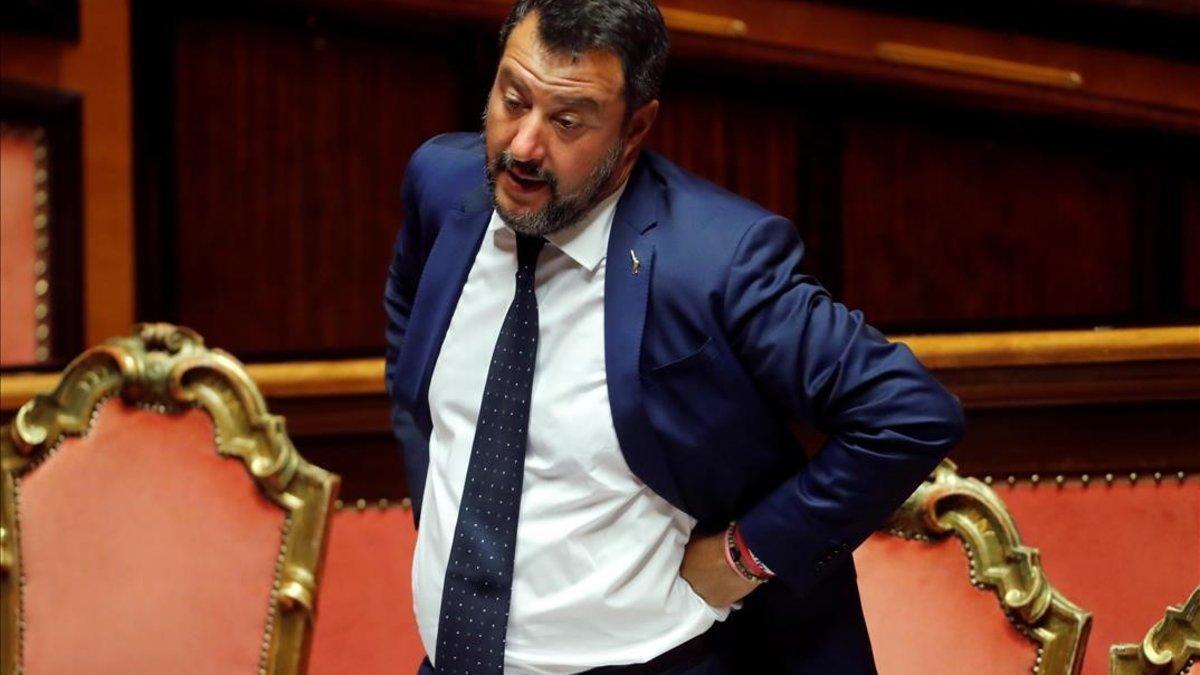 El ministro del Interior de Italia y líder de la Liga, Matteo Salvini.