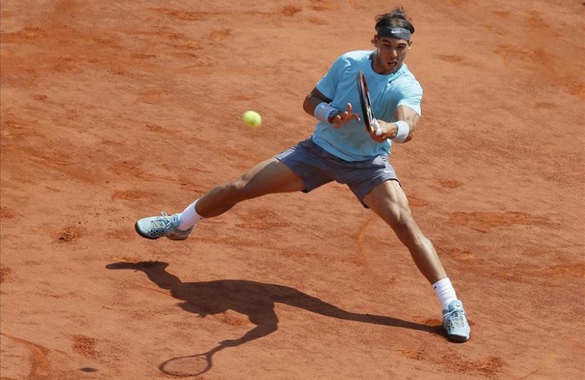 Rafael Nadal, durant el partit en què s’ha enfrontat a Novak Djokovic.