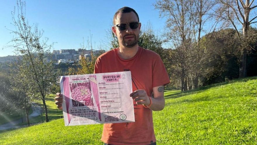 La lucha &quot;Pola salú mental&quot; del &quot;Banksy Astur&quot;:  recaudará fondos para hacer un centro en Mieres para familiares de fallecidos por suicidio