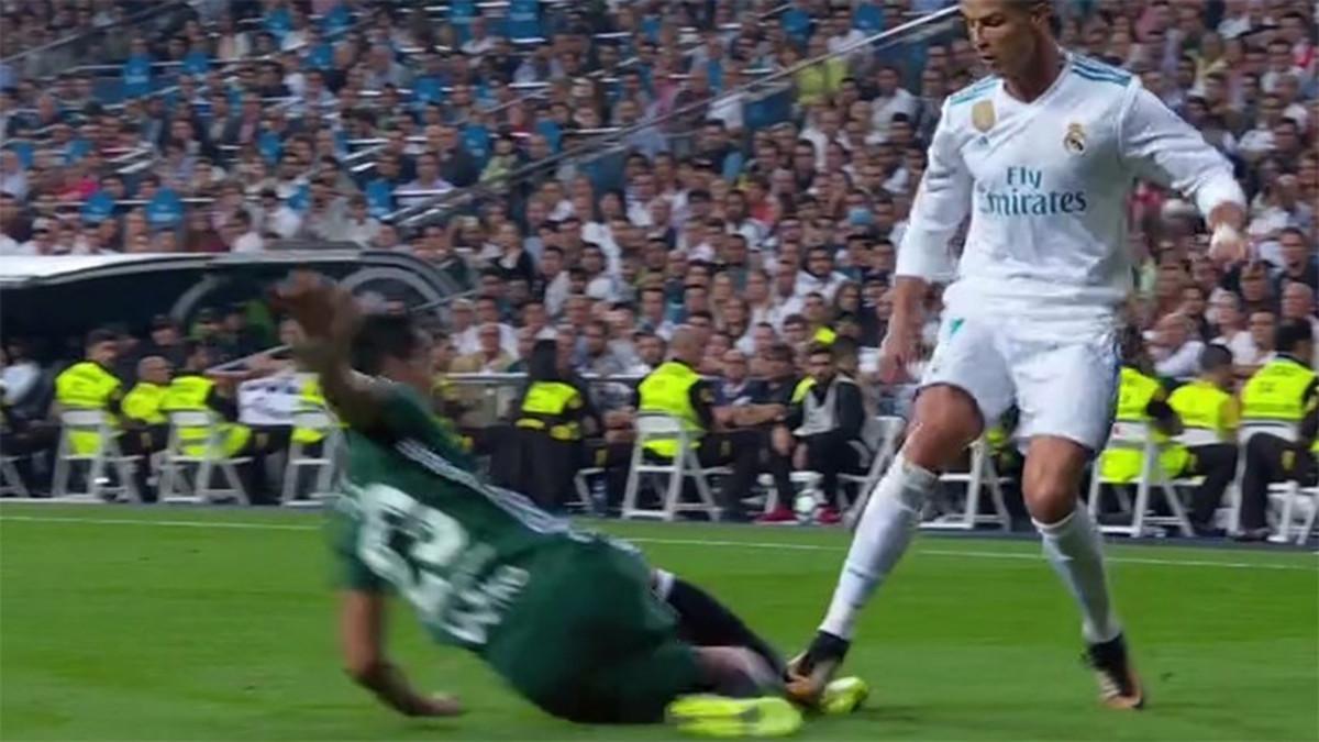 El pisotón de Cristiano Ronaldo