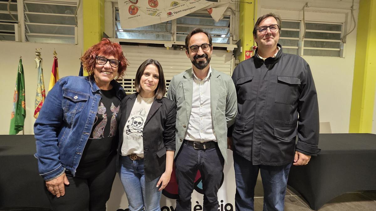 Mesa del plenario: Felip, Serrano, Nieto y Ballester