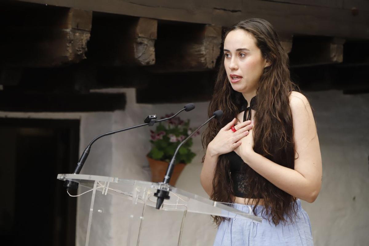 Rocío Luna, en la presentación de la Noche Blanca del Flamenco.