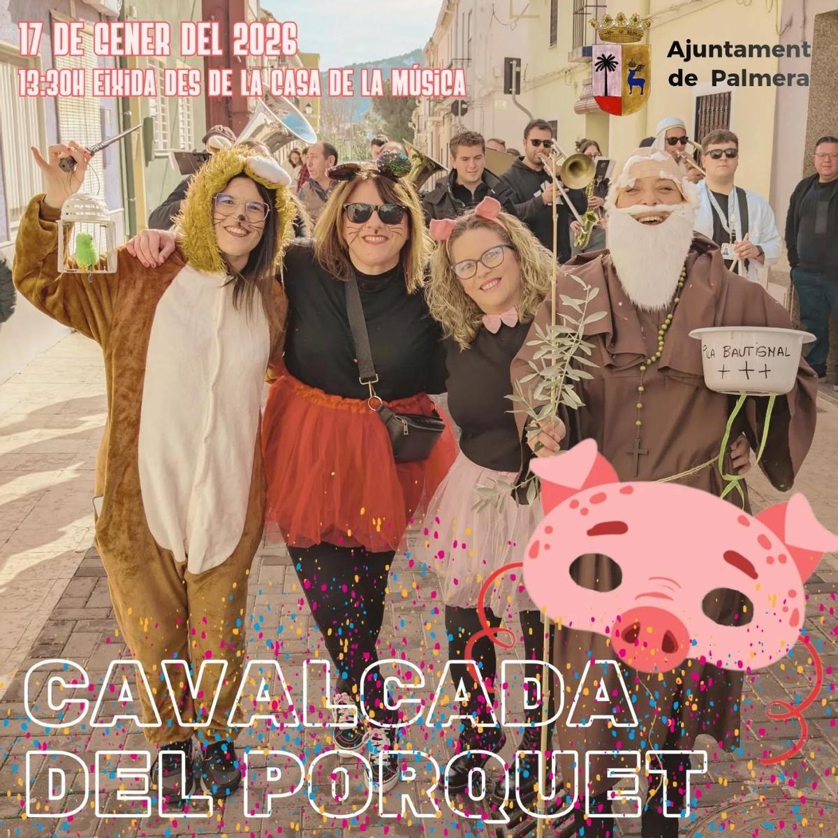 En Palmera la diversión está asegurada con la "Cavalcada del Porquet"